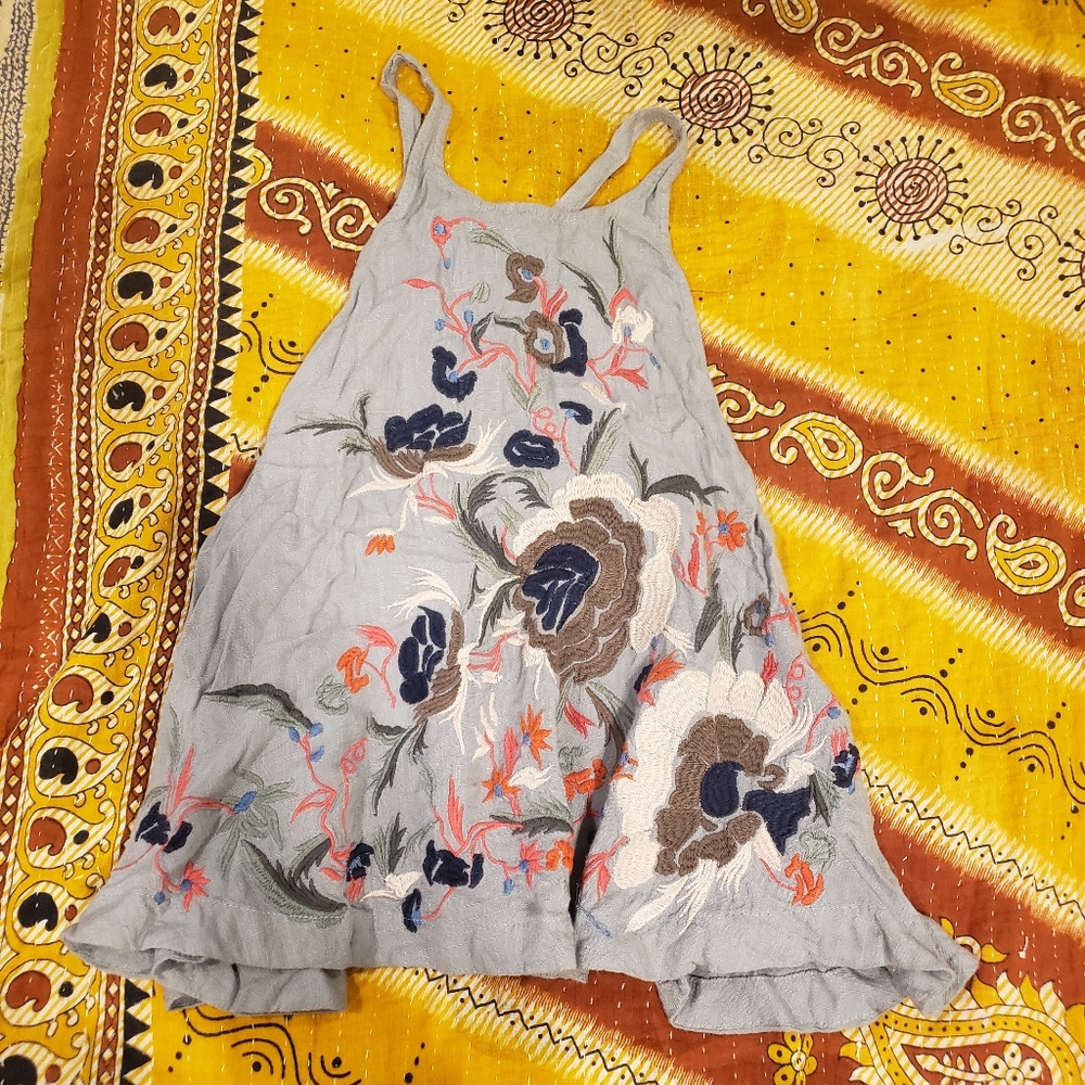 Embroidered tank